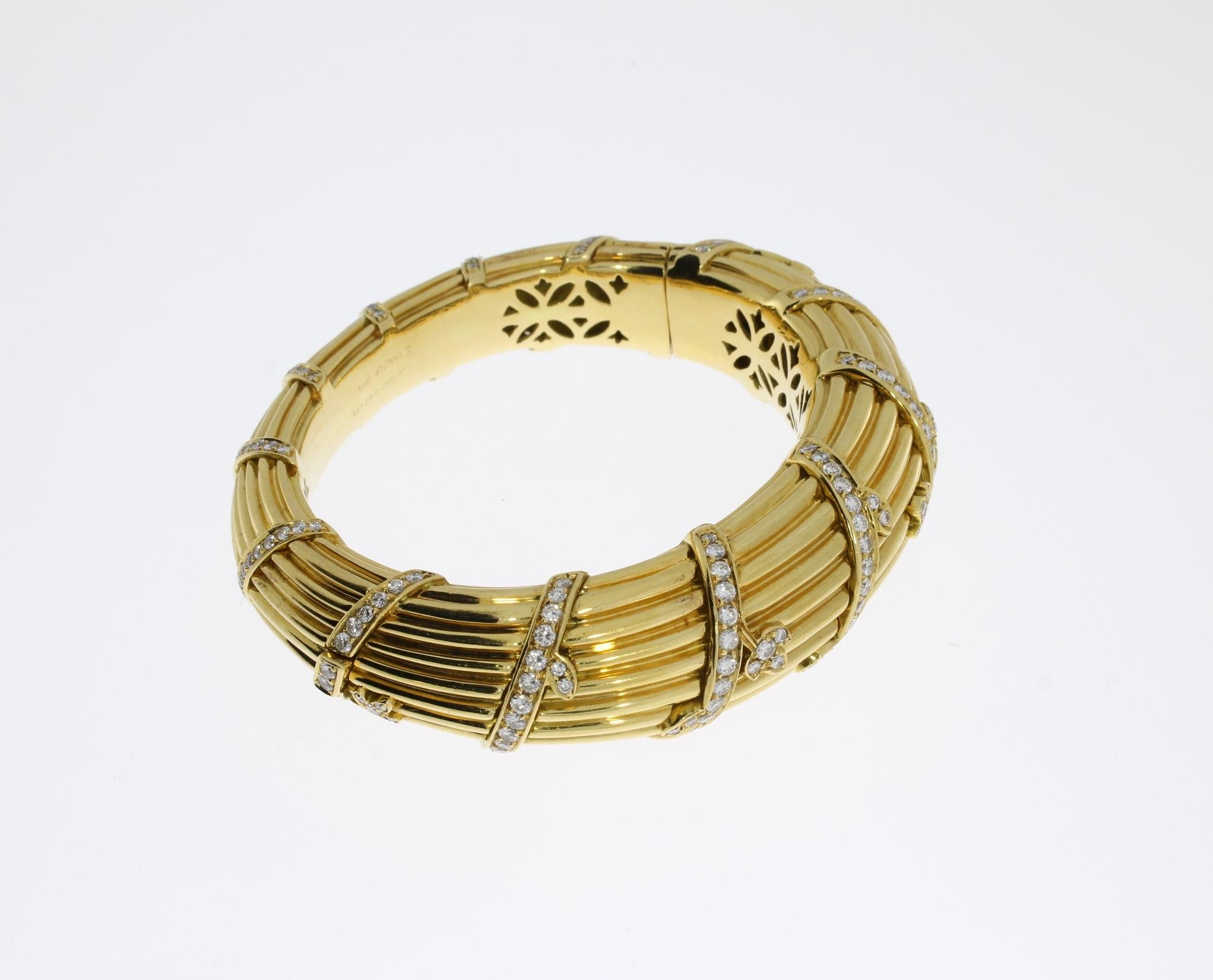 Cartier gold diamond bracelet